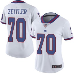 Limited Women's Kevin Zeitler White Jersey - #70 Football New York Giants Rush Vapor Untouchable