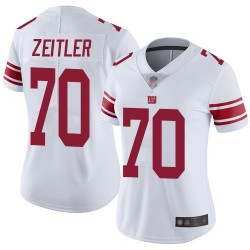 Limited Women's Kevin Zeitler White Road Jersey - #70 Football New York Giants Vapor Untouchable