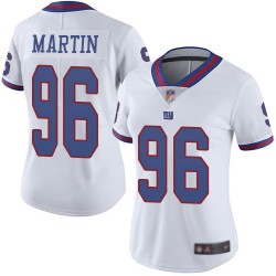 Limited Women's Kareem Martin White Jersey - #96 Football New York Giants Rush Vapor Untouchable