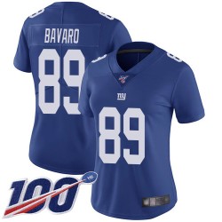 Limited Women's Mark Bavaro Royal Blue Home Jersey - #89 Football New York Giants 100th Season Vapor Untouchable