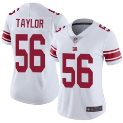 Limited Women's Lawrence Taylor White Road Jersey - #56 Football New York Giants Vapor Untouchable