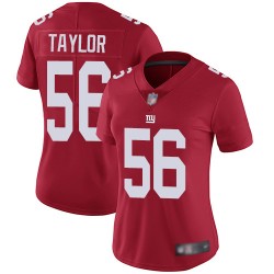 Limited Women's Lawrence Taylor Red Jersey - #56 Football New York Giants Inverted Legend