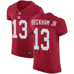 Elite Men's Odell Beckham Jr Red Alternate Jersey - #13 Football New York Giants Vapor Untouchable