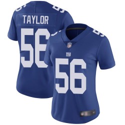 Limited Women's Lawrence Taylor Royal Blue Home Jersey - #56 Football New York Giants Vapor Untouchable
