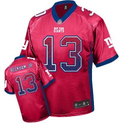 Elite Men's Odell Beckham Jr Red Jersey - #13 Football New York Giants Drift Fashion