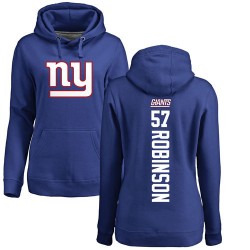Limited Women's Markus Golden Royal Blue Jersey - #44 Football New York Giants Therma Long Sleeve