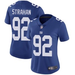 Limited Women's Michael Strahan Royal Blue Home Jersey - #92 Football New York Giants Vapor Untouchable