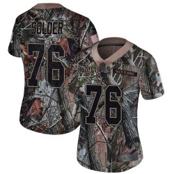 Limited Women's Nate Solder Camo Jersey - #76 Football New York Giants Rush Realtree