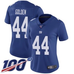 Limited Women's Markus Golden Royal Blue Home Jersey - #44 Football New York Giants 100th Season Vapor Untouchable