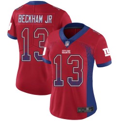 Limited Women's Odell Beckham Jr Red Jersey - #13 Football New York Giants Rush Drift Fashion
