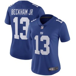 Limited Women's Odell Beckham Jr Royal Blue Home Jersey - #13 Football New York Giants Vapor Untouchable