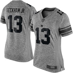Limited Women's Odell Beckham Jr Gray Jersey - #13 Football New York Giants Gridiron