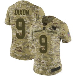 Limited Women's Riley Dixon Camo Jersey - #9 Football New York Giants 2018 Salute to Service