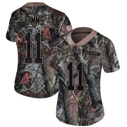 Limited Women's Phil Simms Camo Jersey - #11 Football New York Giants Rush Realtree