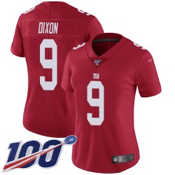 Limited Women's Riley Dixon Red Jersey - #9 Football New York Giants 100th Season Inverted Legend