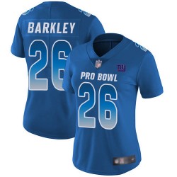 Limited Women's Saquon Barkley Royal Blue Jersey - #26 Football New York Giants NFC 2019 Pro Bowl