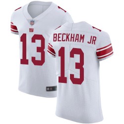 Elite Men's Odell Beckham Jr White Road Jersey - #13 Football New York Giants Vapor Untouchable