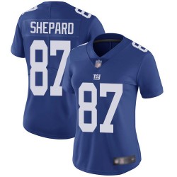 Limited Women's Sterling Shepard Royal Blue Home Jersey - #87 Football New York Giants Vapor Untouchable