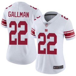 Limited Women's Wayne Gallman White Road Jersey - #22 Football New York Giants Vapor Untouchable