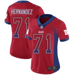 Limited Women's Will Hernandez Red Jersey - #71 Football New York Giants Rush Drift Fashion