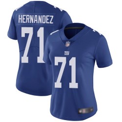 Limited Women's Will Hernandez Royal Blue Home Jersey - #71 Football New York Giants Vapor Untouchable