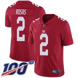 Limited Youth Aldrick Rosas Red Jersey - #2 Football New York Giants 100th Season Inverted Legend