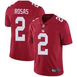 Limited Youth Aldrick Rosas Red Jersey - #2 Football New York Giants Inverted Legend