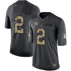 Limited Youth Aldrick Rosas Black Jersey - #2 Football New York Giants 2016 Salute to Service