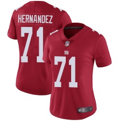 Limited Women's Will Hernandez Red Jersey - #71 Football New York Giants Inverted Legend
