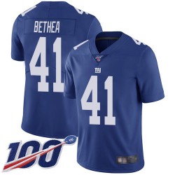 Limited Youth Antoine Bethea Royal Blue Home Jersey - #41 Football New York Giants 100th Season Vapor Untouchable