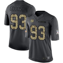 Limited Youth B.J. Goodson Black Jersey - #93 Football New York Giants 2016 Salute to Service