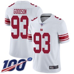 Limited Youth B.J. Goodson White Road Jersey - #93 Football New York Giants 100th Season Vapor Untouchable
