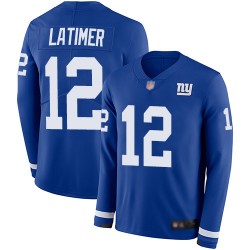 Limited Youth Cody Latimer Royal Blue Jersey - #12 Football New York Giants Therma Long Sleeve