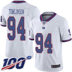 Limited Youth Dalvin Tomlinson White Jersey - #94 Football New York Giants 100th Season Rush Vapor Untouchable