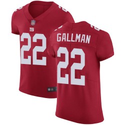 Elite Men's Wayne Gallman Red Alternate Jersey - #22 Football New York Giants Vapor Untouchable