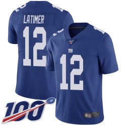 Limited Youth Cody Latimer Royal Blue Home Jersey - #12 Football New York Giants 100th Season Vapor Untouchable