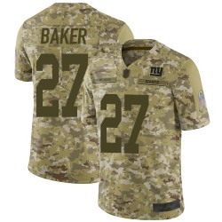Limited Youth Deandre Baker Camo Jersey - #27 Football New York Giants 2018 Salute to Service