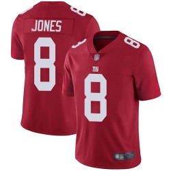 Limited Youth Daniel Jones Red Jersey - #8 Football New York Giants Inverted Legend