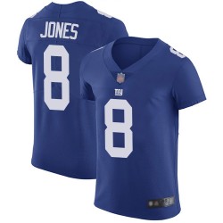Elite Men's Daniel Jones Royal Blue Home Jersey - #8 Football New York Giants Vapor Untouchable