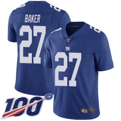 Limited Youth Deandre Baker Royal Blue Home Jersey - #27 Football New York Giants 100th Season Vapor Untouchable