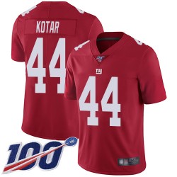 Limited Youth Doug Kotar Red Jersey - #44 Football New York Giants 100th Season Inverted Legend