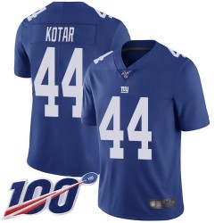 Limited Youth Doug Kotar Royal Blue Home Jersey - #44 Football New York Giants 100th Season Vapor Untouchable