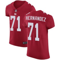 Elite Men's Will Hernandez Red Alternate Jersey - #71 Football New York Giants Vapor Untouchable
