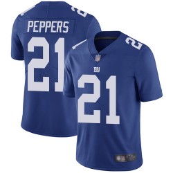 Limited Youth Jabrill Peppers Royal Blue Home Jersey - #21 Football New York Giants Vapor Untouchable
