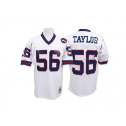 Authentic Men's Lawrence Taylor White Road Jersey - #56 Football New York Giants Throwback