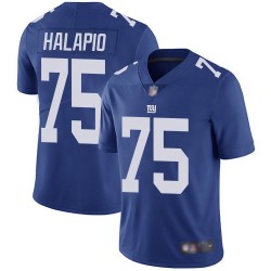 Limited Youth Jon Halapio Royal Blue Home Jersey - #75 Football New York Giants Vapor Untouchable