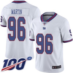Limited Youth Kareem Martin White Jersey - #96 Football New York Giants 100th Season Rush Vapor Untouchable