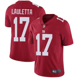 Limited Youth Kyle Lauletta Red Jersey - #17 Football New York Giants Inverted Legend