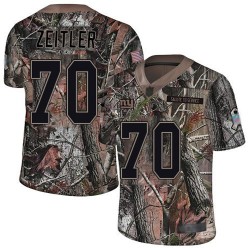 Limited Youth Kevin Zeitler Camo Jersey - #70 Football New York Giants Rush Realtree