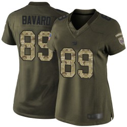 Elite Women's Mark Bavaro Green Jersey - #89 Football New York Giants Salute to Service